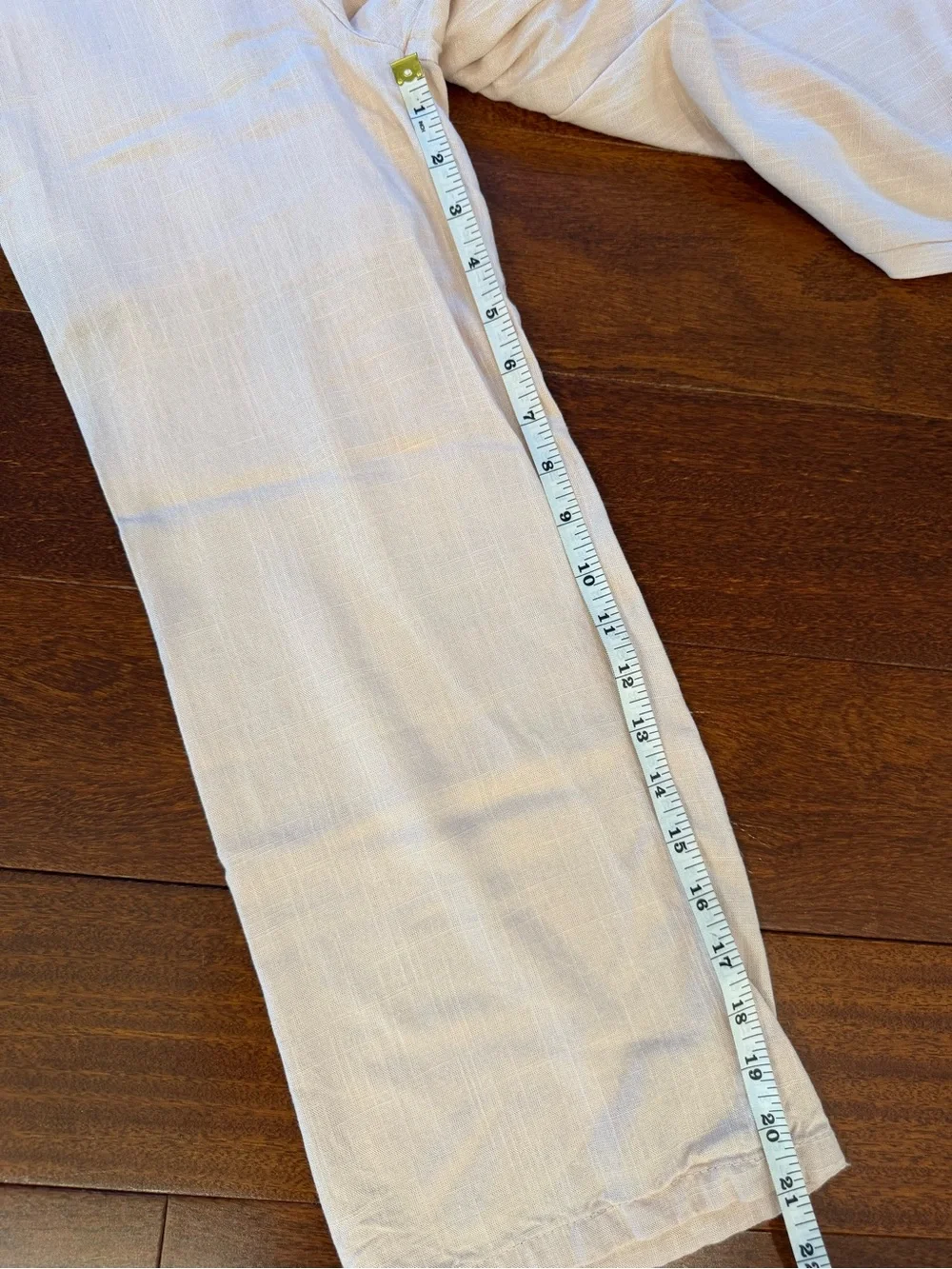 Haute Hippie Cream/NudeWide-Leg Linen-Blend Pants